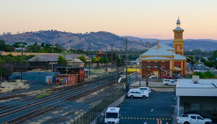 Von Albury nach Canberra mit dem Zug