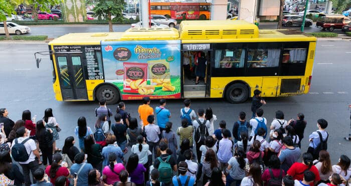 Öffentliche Busse in Thailand