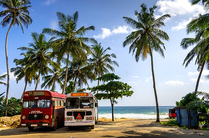 Von Colombo nach Galle mit dem Bus