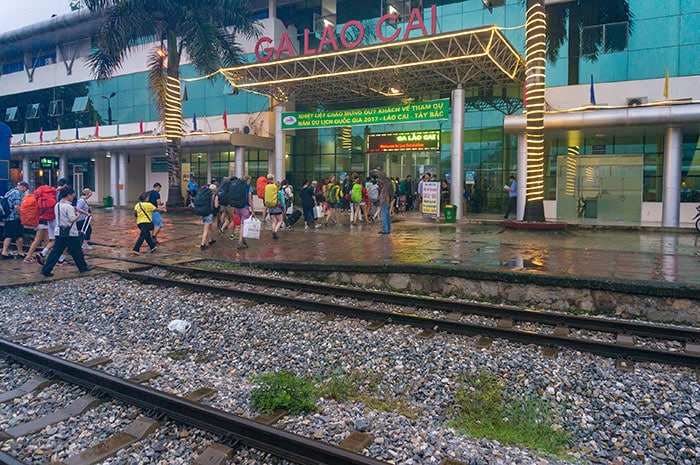 Bahnhof Lao Cai.