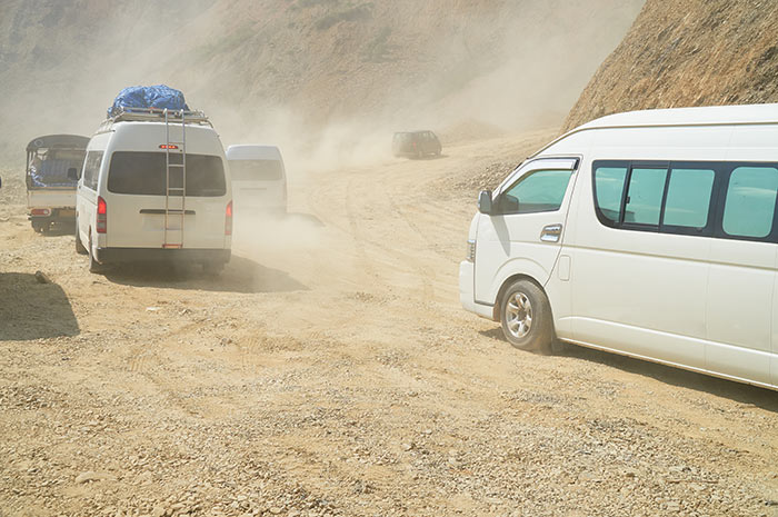 Von Luang Prabang nach Vang Vieng mit dem Kleinbus