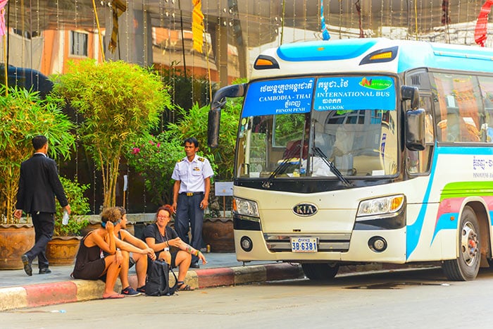 Von Phnom Penh nach Siem Reap mit dem Bus