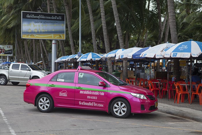 Taxi geparkt in Pattaya