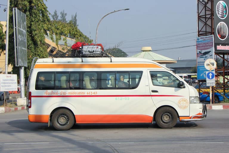 Minibus von Chiang Mai nach Chiang Rai