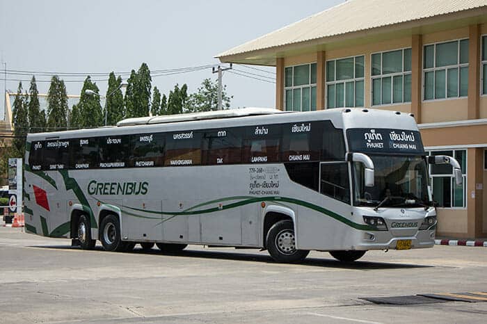 Greenbus am Busbahnhof Chiang Mai