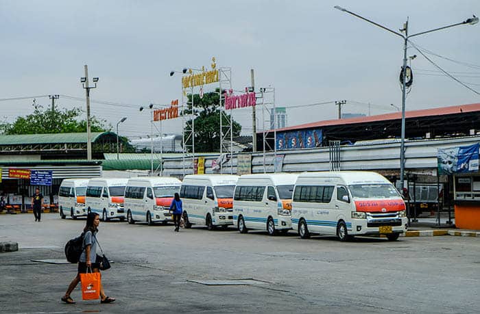 Kleinbusse in Bangkok