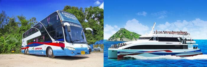 Von Koh Samui nach Phi Phi mit Bus oder Minibus und Fähre.