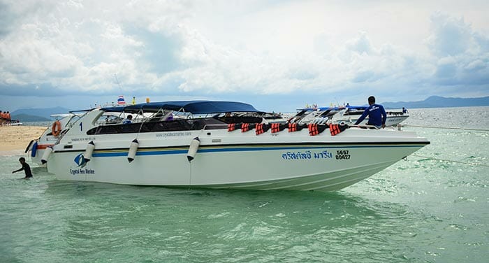 Von Krabi nach Phuket mit dem Schnellboot.