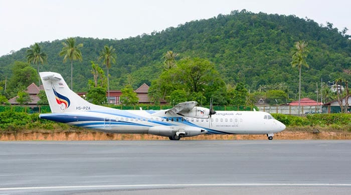 Flug von Krabi nach Koh Tao