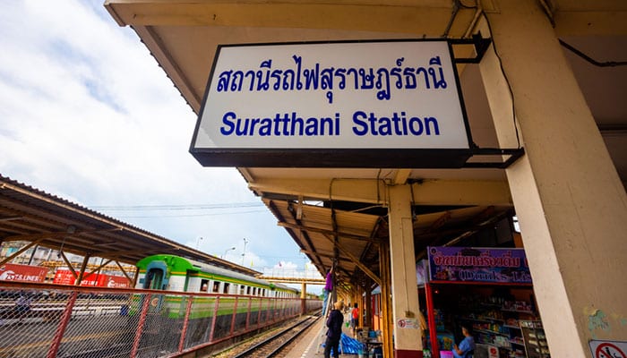 Reservierung des Bahnhofs Surat Thani